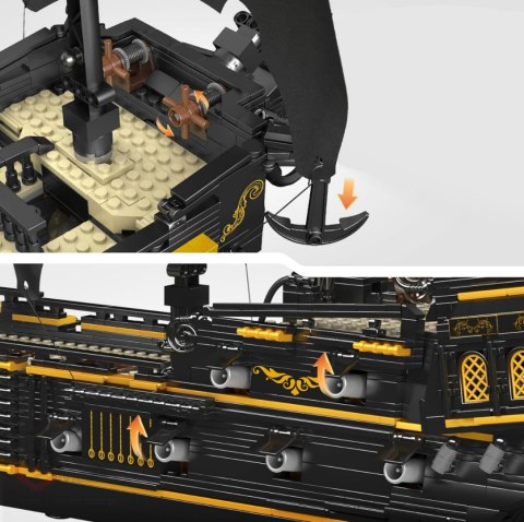 Zestaw Klocków Statek Piracki Czarny 3180el.