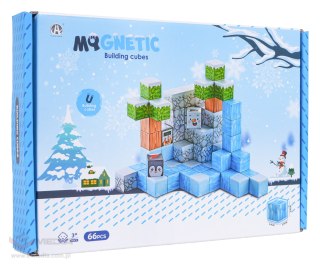 Zestaw Kostek, Klocków Magnetycznych 66el.