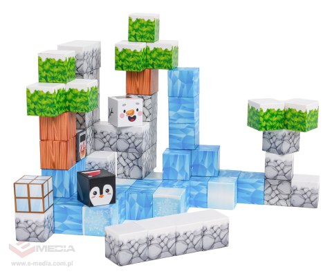 Zestaw Kostek, Klocków Magnetycznych 66el.