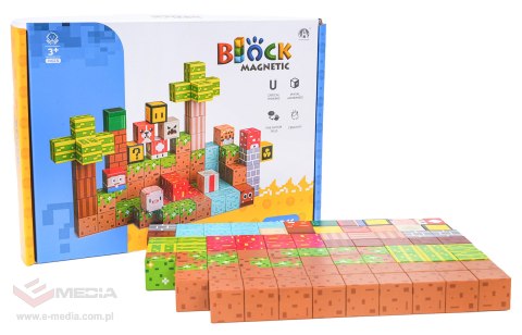 Zestaw Kostek, Klocków Magnetycznych 84el.