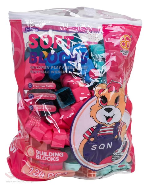 Zestaw Miękkich Klocków 120el.