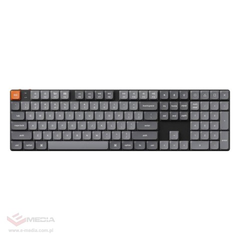 Bezprzewodowa klawiatura mechaniczna, niskoprofilowa Keychron K5 Max LED, Brown Switch (czarna) [K5M-A3]
