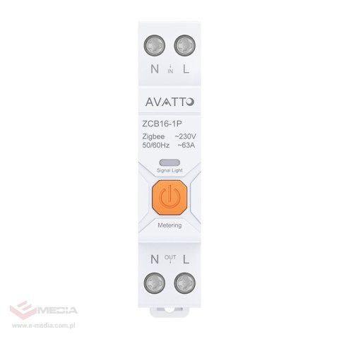 Inteligentny bezpiecznik ZigBee Avatto ZWCB16