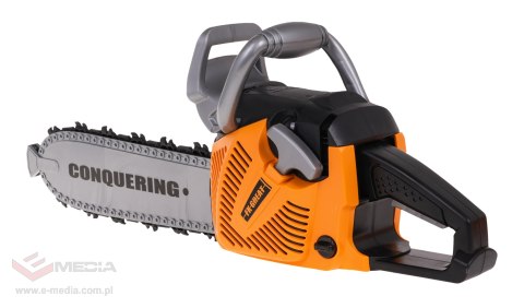 Interaktywna Piła mechaniczna dla dzieci 3+ Zestaw drwala + Obrotowy łańcuch + Kask ochronny z Latarką