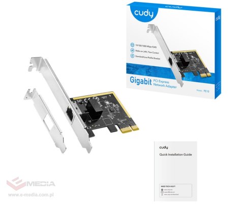 KARTA SIECIOWA ETHERNET PCIE PE10 Gigabit Ethernet CUDY