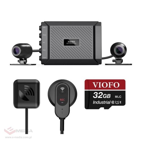 Kamera motocyklowa VIOFO MT1 1080p WiFi, GPS