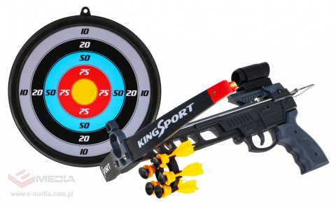 Kusza dla dzieci 6+ Zestaw sportowy 7 el. + Tarcza + 5 bełtów + Celownik