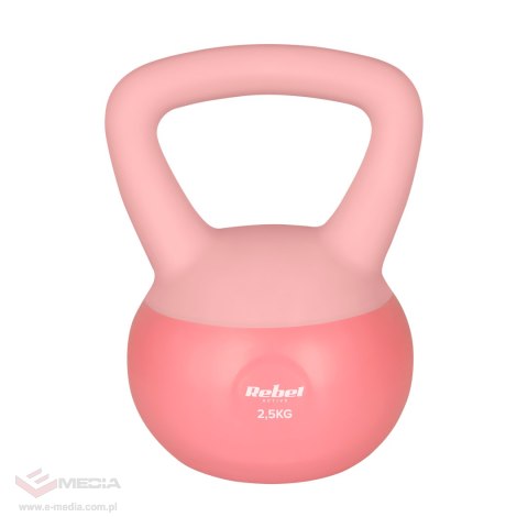Soft Kettlebell miękki winylowy 2.5kg REBEL ACTIVE