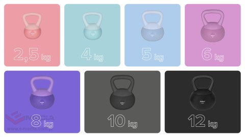 Soft Kettlebell miękki winylowy 4kg REBEL ACTIVE