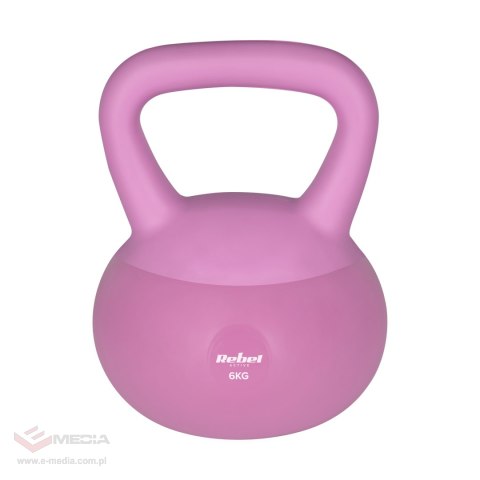 Soft Kettlebell miękki winylowy 6kg REBEL ACTIVE