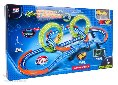 Tor Wyścigowy Świecący w Ciemności 63el.