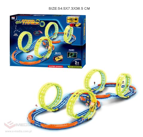 Tor Wyścigowy Świecący w Ciemności 86el.