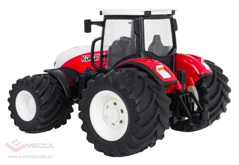 Traktor Czerwony R/C Z Pługiem 1:24
