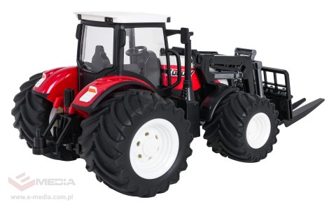 Traktor Czerwony R/C Z Turem
