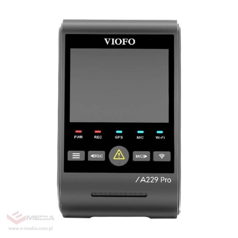 Wideorejestrator VIOFO A229 PRO 3CH 4K + 2K + 1080P WiFi, GPS