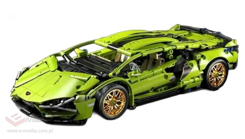 Zestaw Klocków Auto Sportowe Zielone 470el.