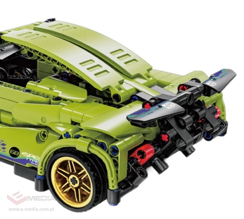 Zestaw Klocków Auto Sportowe Zielone 470el.