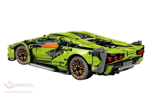 Zestaw Klocków Auto Sportowe Zielone 470el.