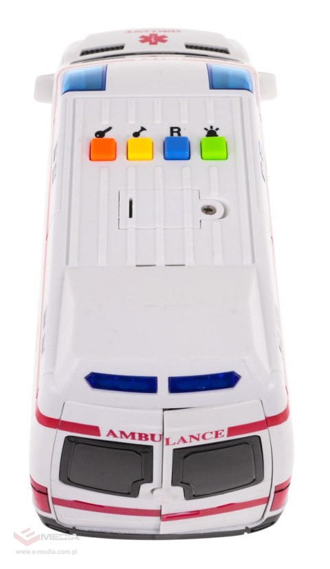 Interaktywna Karetka dla dzieci 3+ Model 1:16 + Dźwięki Światła + Ruchome elementy + Gumowe opony