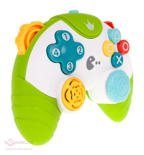 Interaktywny Pad Kontroler do Gry dla dzieci 18m+ Kolorowe przyciski + Odgłosy Melodie + Światła