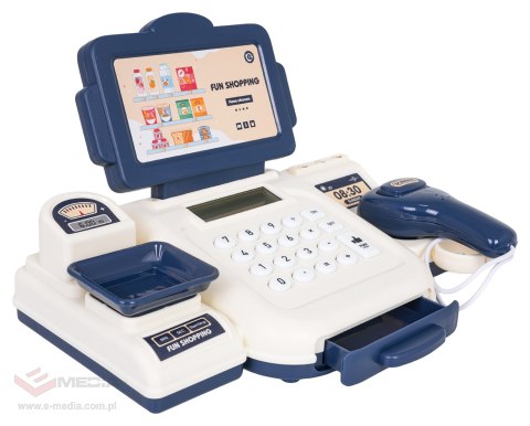 Kasa Fiskalna Niebieska + Akcesoria