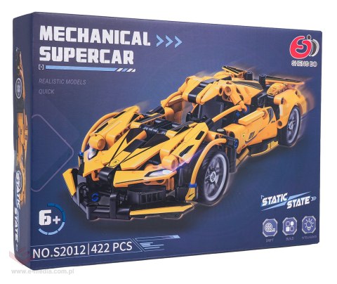 Klocki Auto Sportowe Żółte 422el.