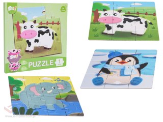 Magnetyczne Puzzle Zwierzęta + Książeczka