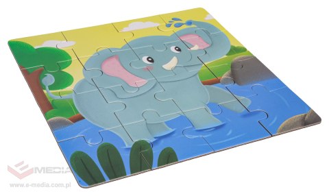 Magnetyczne Puzzle Zwierzęta + Książeczka