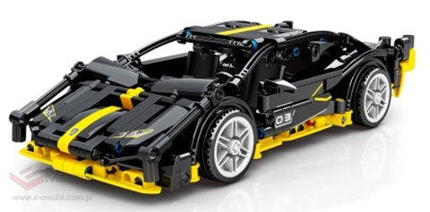 Zestaw Klocków Auto Sportowe Czarne 589el.