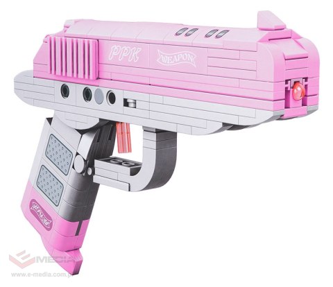 Zestaw Klocków Pistolet Różowy 237el.