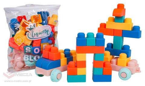 Zestaw Miękkich Klocków 45el.