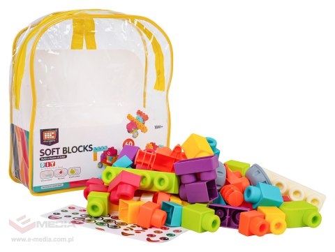 Zestaw Miękkich Klocków 60el. + Plecak