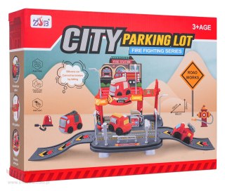 Zestaw Parking Straż Pożarna + Miękkie Pojazdy