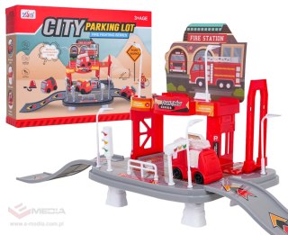 Zestaw Parking Straż Pożarna + Miękkie Pojazdy