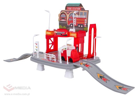 Zestaw Parking Straż Pożarna + Miękkie Pojazdy