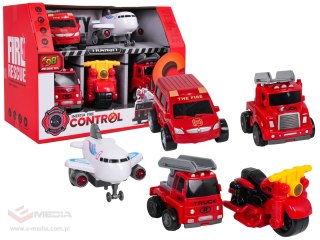 Zestaw Pojazdów Straż Pożarna 1:36