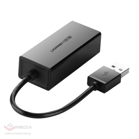 Adapter UGREEN CR110 USB-C-RJ45 100Mb/s (czarny)