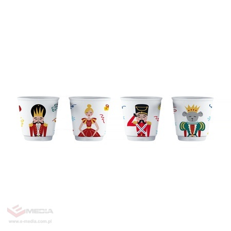 Bialetti - Zestaw 4 filiżanek do espresso Nutcracker