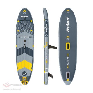 Deska REBEL ACTIVE SUP, windsurfing, pompowana, zestaw, 305x76x15