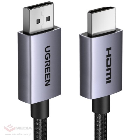 Kabel DisplayPort do HDMI Ugreen DP123 4K 30Hz, 1,5m