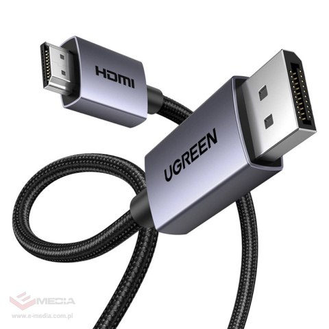 Kabel DisplayPort do HDMI Ugreen DP123 4K 30Hz, 2m