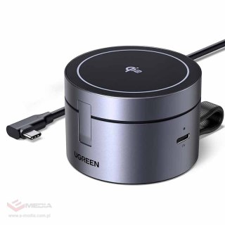 Magnetyczna ładowarka 3in1 UGREEN 25W USB-C W712 (czarna)