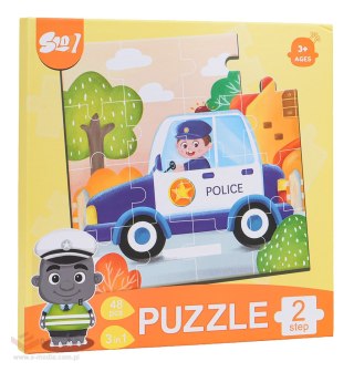 Magnetyczne Puzzle Pojazdy + Książeczka