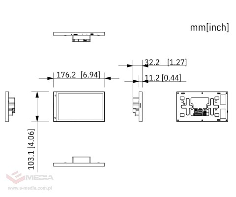 PANEL WEWNĘTRZNY SCP3022A-B IP / Wi-Fi / 2-Wire DAHUA