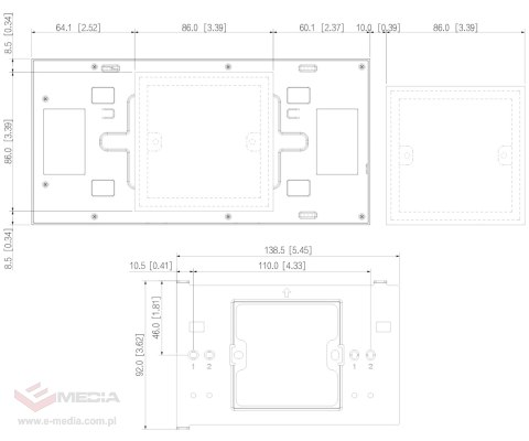 PANEL WEWNĘTRZNY SCP3022B-IBZ IP / Wi-Fi / 2-Wire DAHUA
