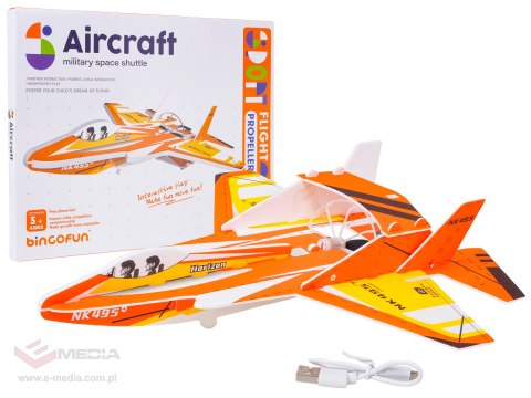 Styropianowy Myśliwiec z Zasilaniem