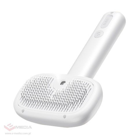 Szczotka do pielęgnacji sierści z funkcją pary Rojeco (biała)