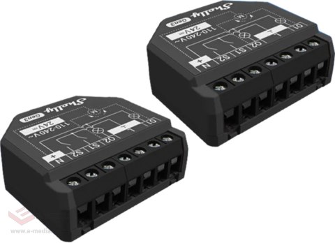 Zestaw 2 Sterowników Shelly 2PM Gen3 WiFi/Bluetooth