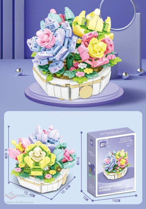 Zestaw Klocków Kwiaty 274el.