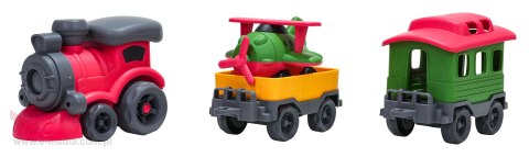 Zestaw Pociąg + Wagony z Bioplastiku